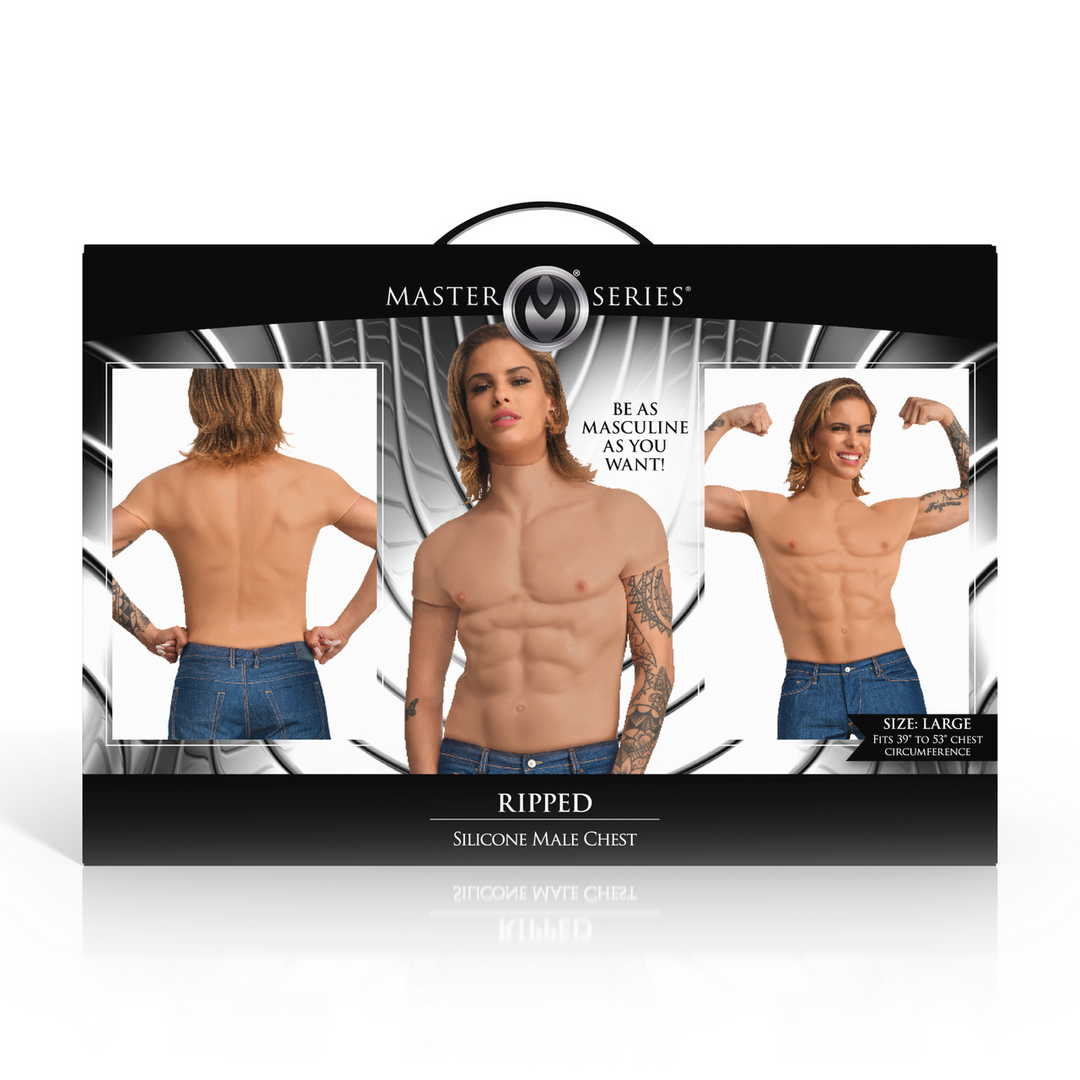 Ripped - Silicone Male Chest - Large 3 Ripped - Silicone Male Chest - Large - Image 3