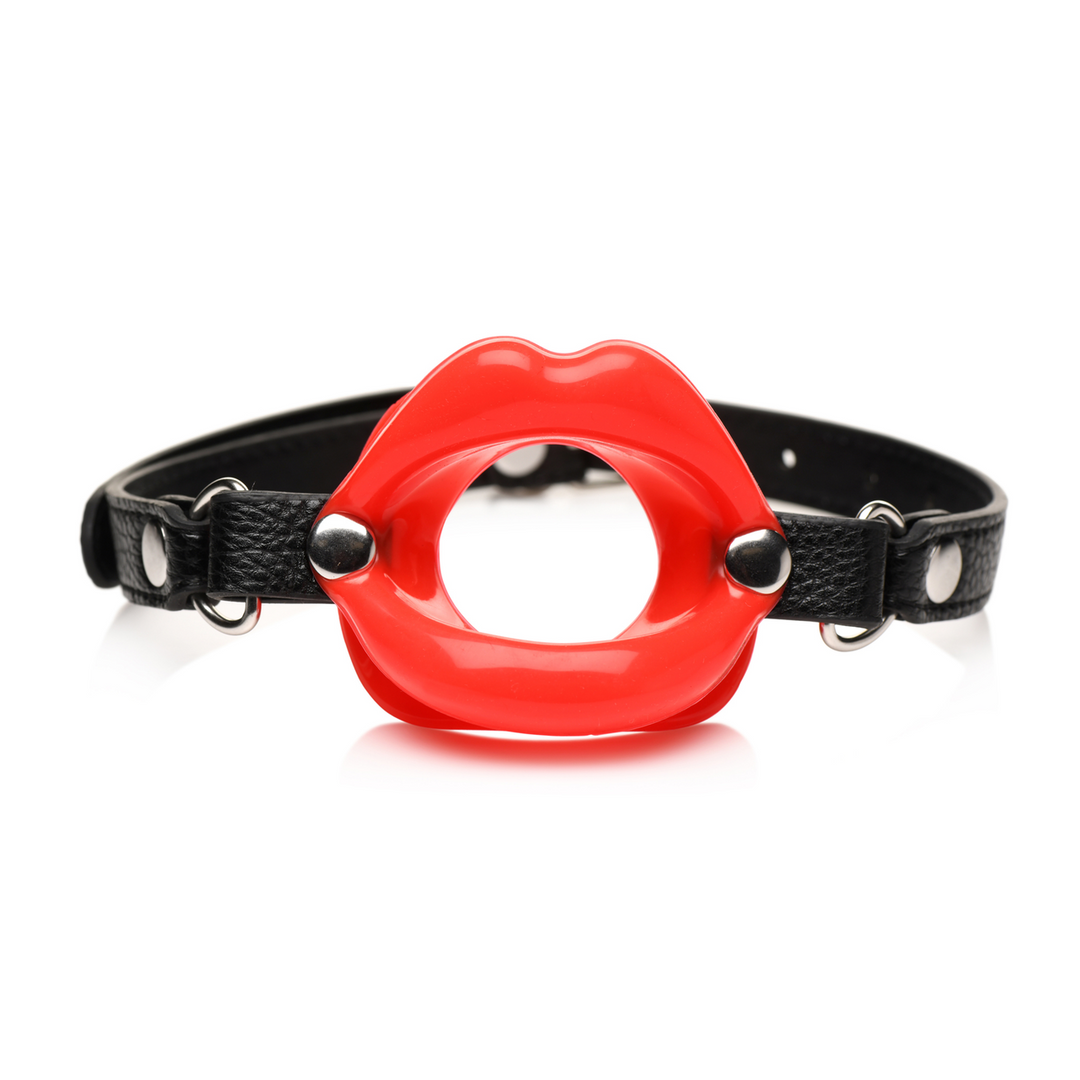 Juicy Lips - Silicone Open Mouth Gag - Red 4 Juicy Lips - Silicone Open Mouth Gag - Red - Image 4