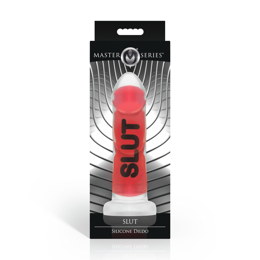 SLUT - Silicone Dildo - Red 3 SLUT - Silicone Dildo - Red - Image 3