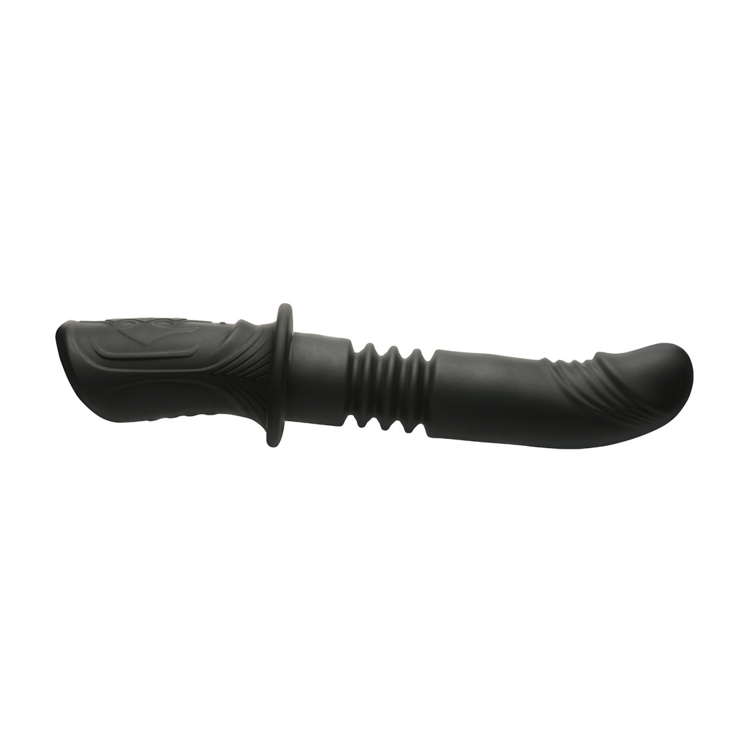 Power Thrust - Thrusting Silicone Vibrator - Black