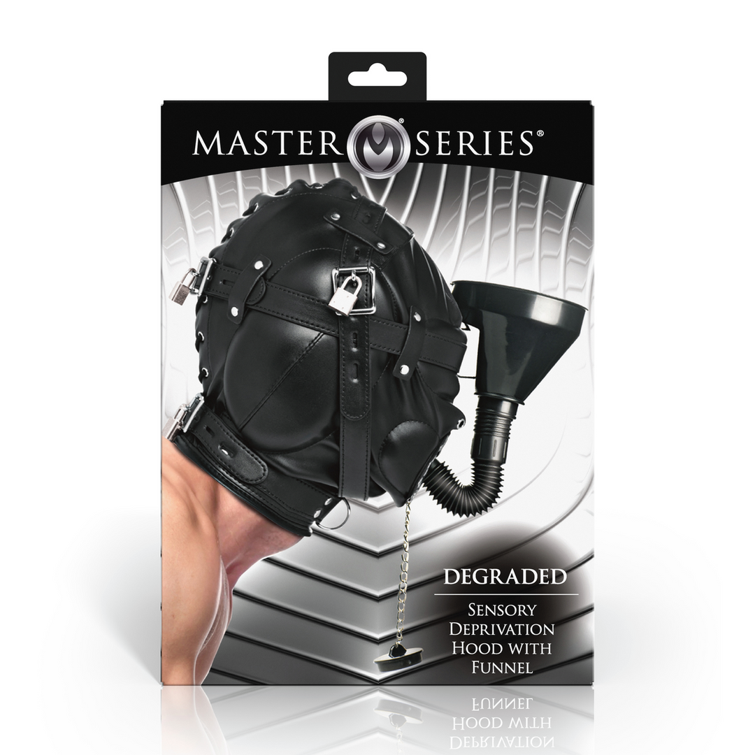 Degraded - Sensory Deprivation Hood with Funnel - Black 3 Degraded - Sensory Deprivation Hood with Funnel - Black - Image 3