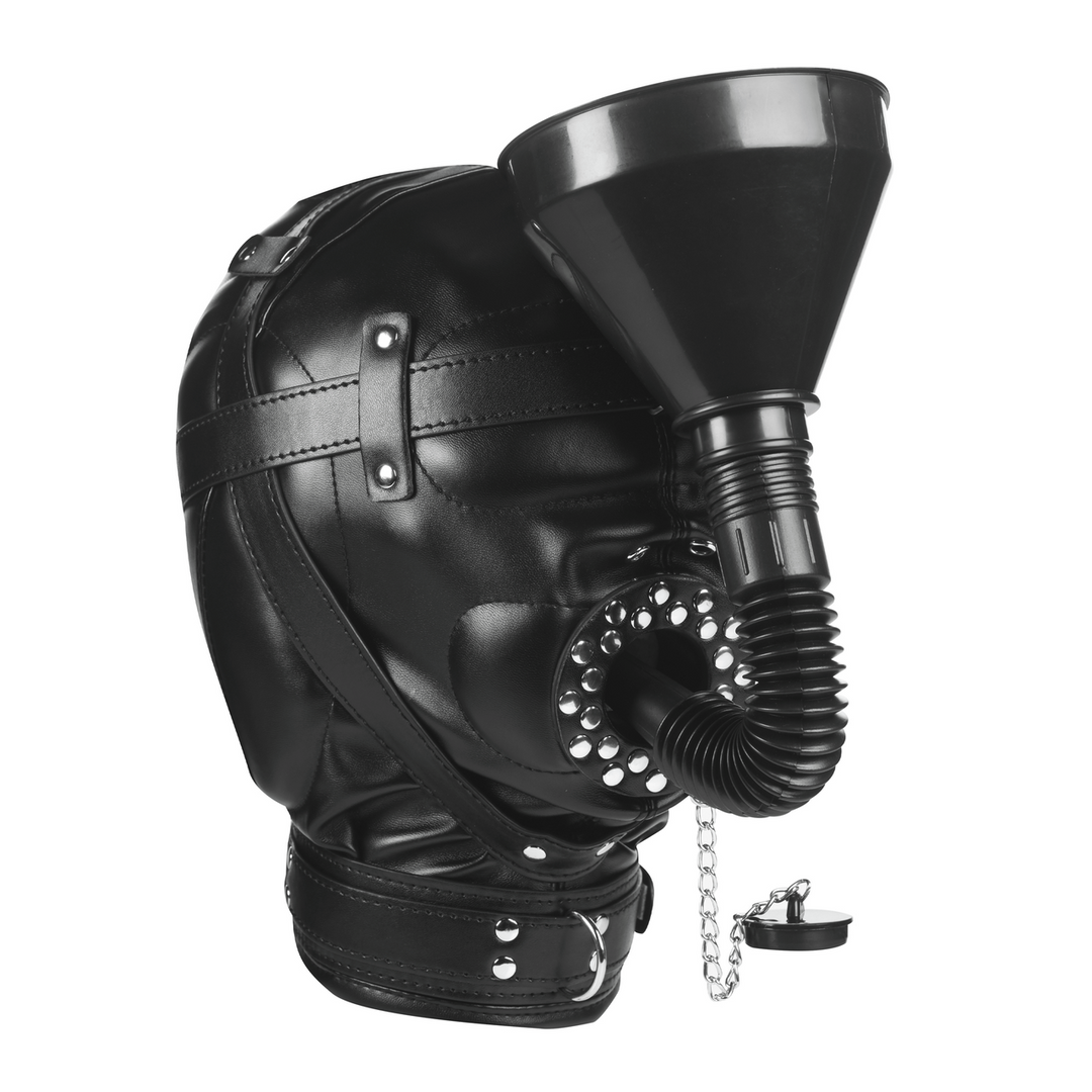 Degraded - Sensory Deprivation Hood with Funnel - Black