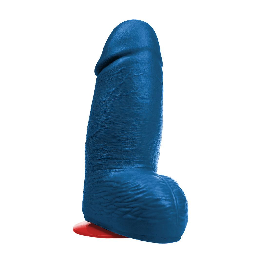 Dagr XL - Realistic Thick Dildo with Balls - 21 cm - Blue