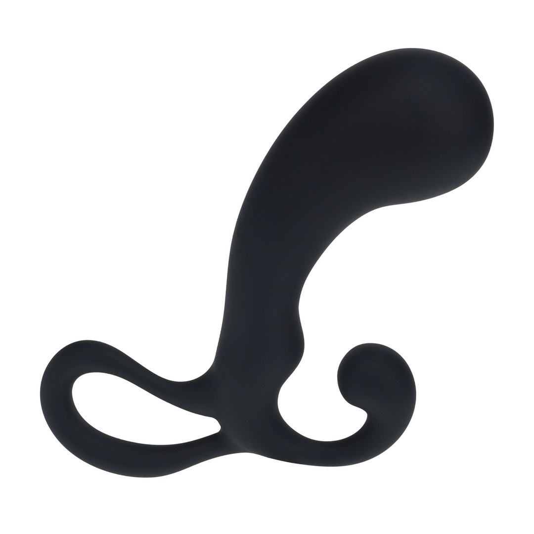 Bulb with Loop Silicone Prostate Massager - L - Black
