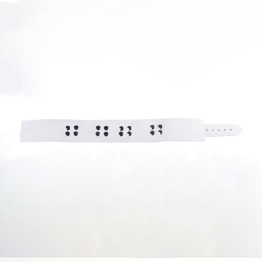 Ultra Leather Necklace - White 3 Ultra Leather Necklace - White - Image 3