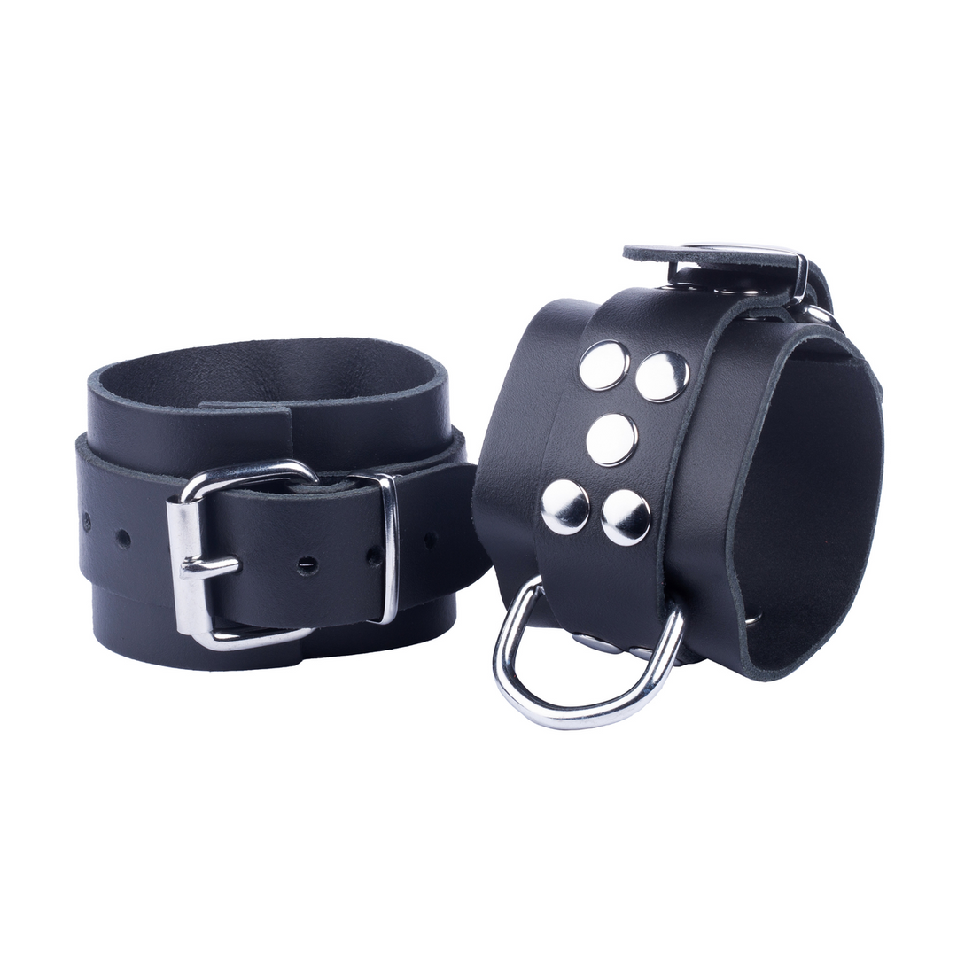 Ultra Leather Handcuffs - Black
