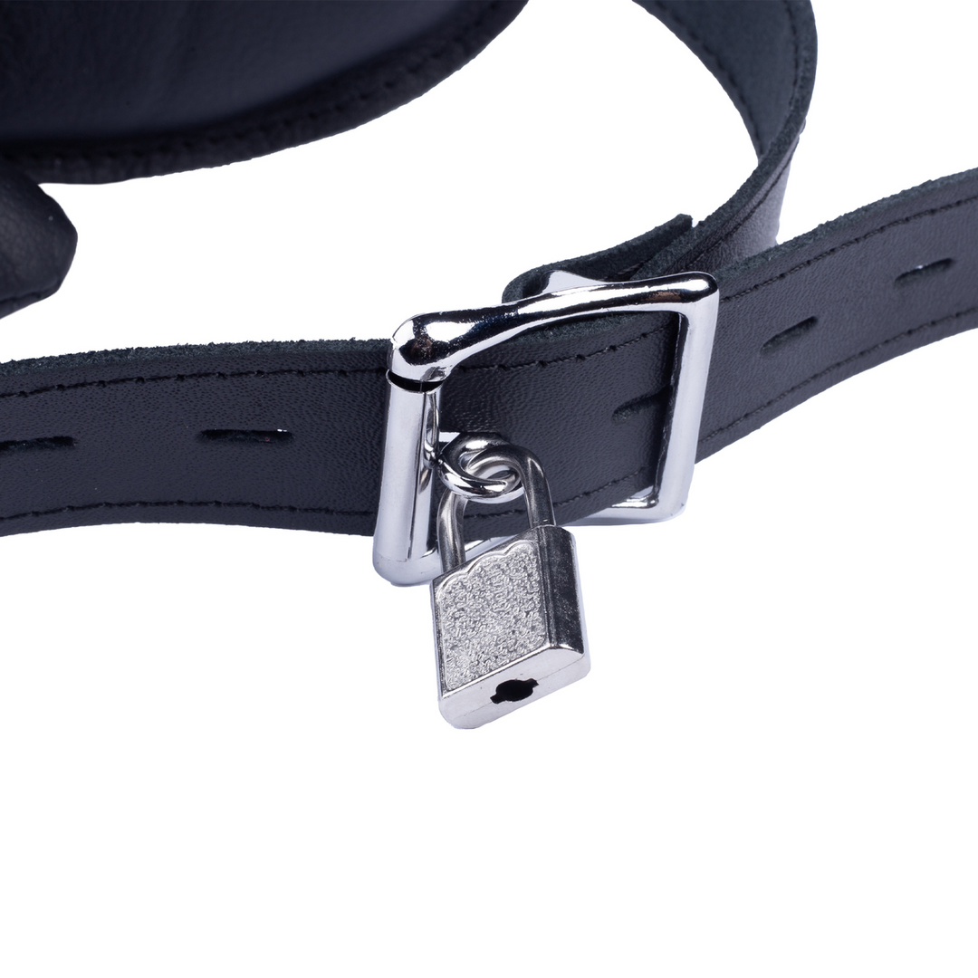 Leather Gag - Black 4 Leather Gag - Black - Image 4