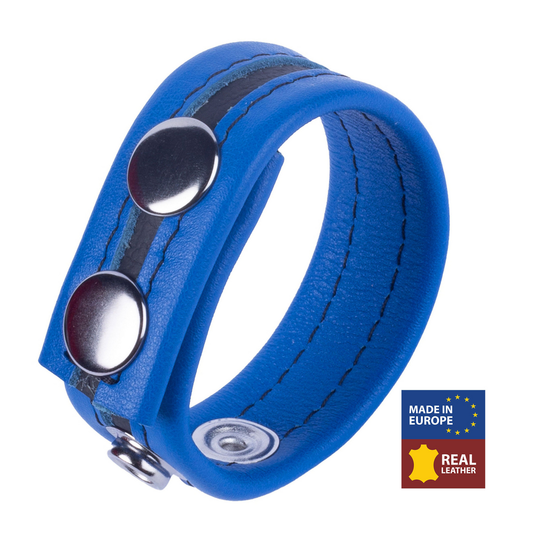 Tippy - Leather Cockring - Blue