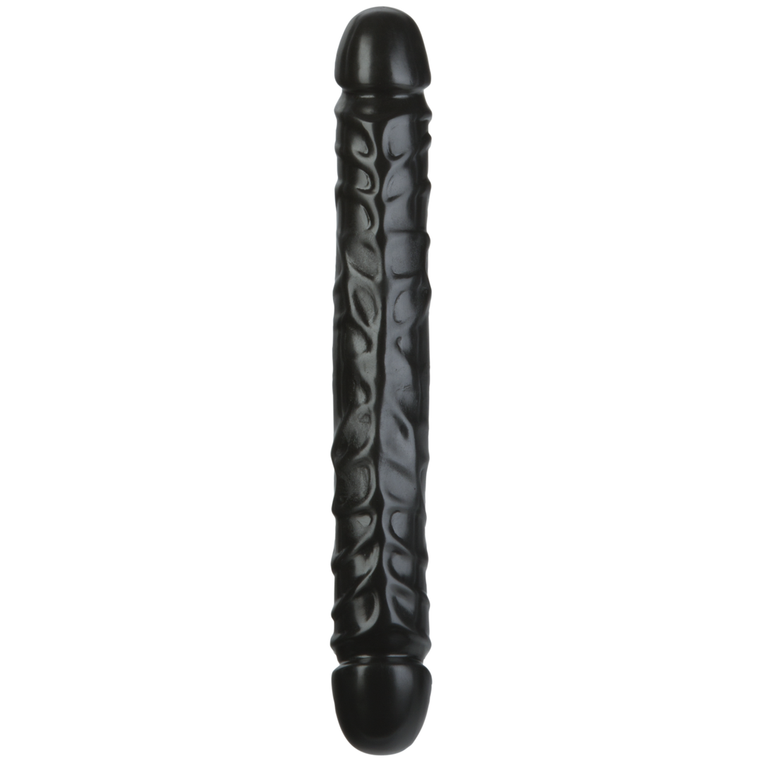 Jr. Veined Double Header - Dildo with Double Ends 30 cm