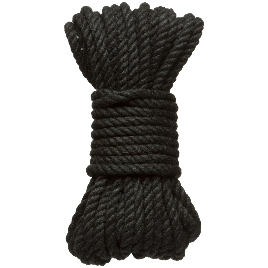 Bind and Tie - 6mm Hemp Bondage Rope - 30 ft - Black