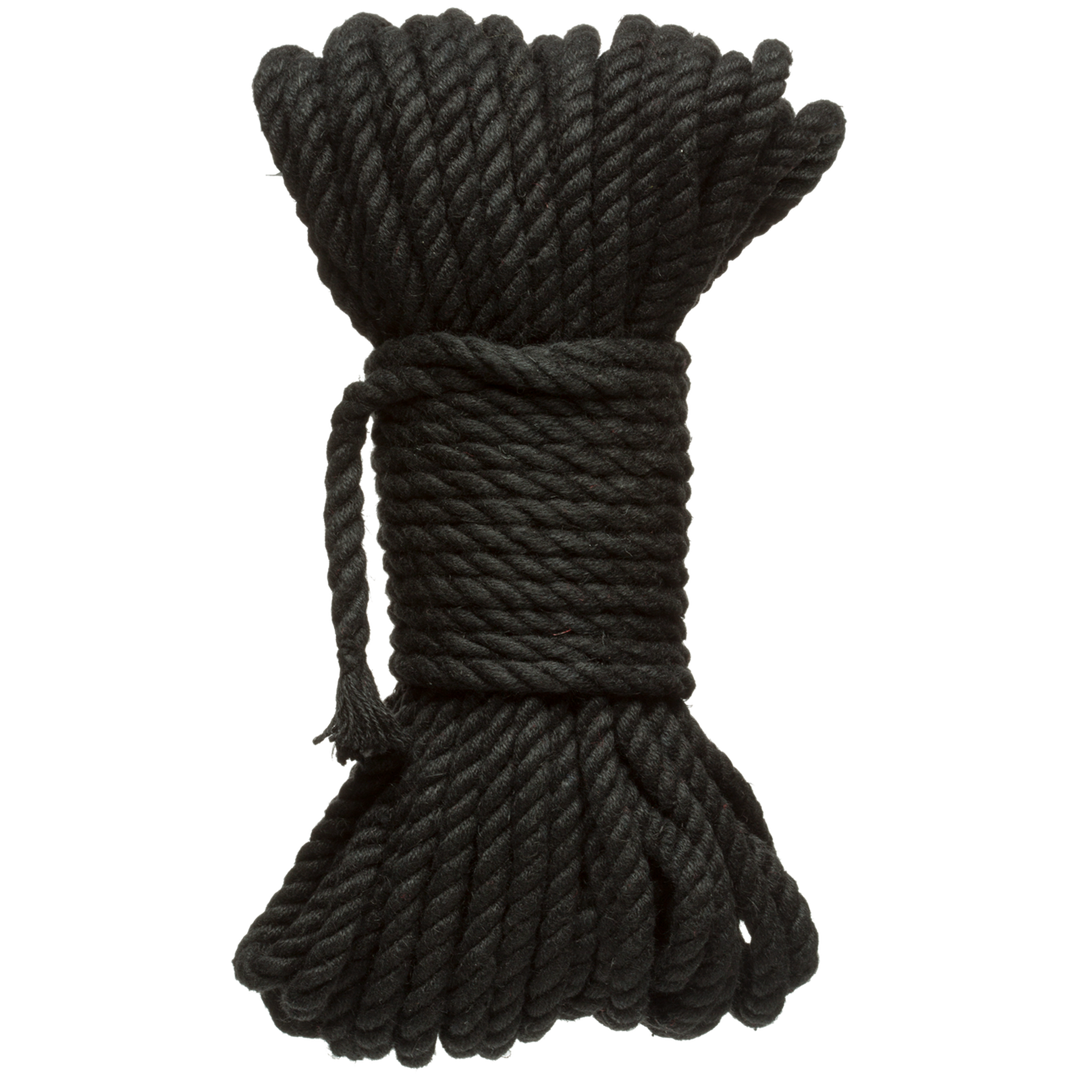 Bind and Tie - 6mm Hemp Bondage Rope - 50 ft - Black