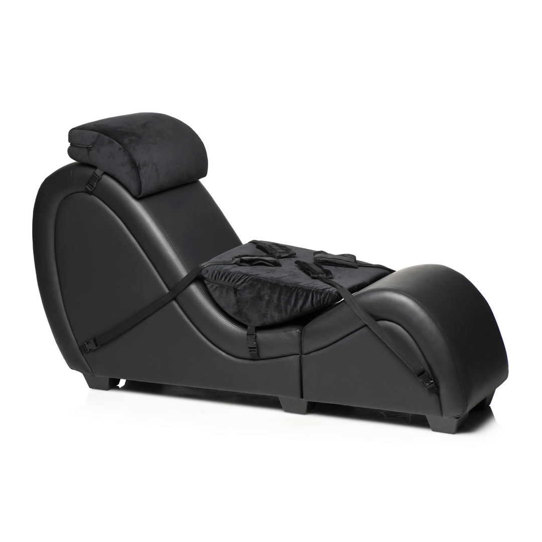 Kinky Sex Chaise with Love Pillows - Black 1 Kinky Sex Chaise with Love Pillows - Black