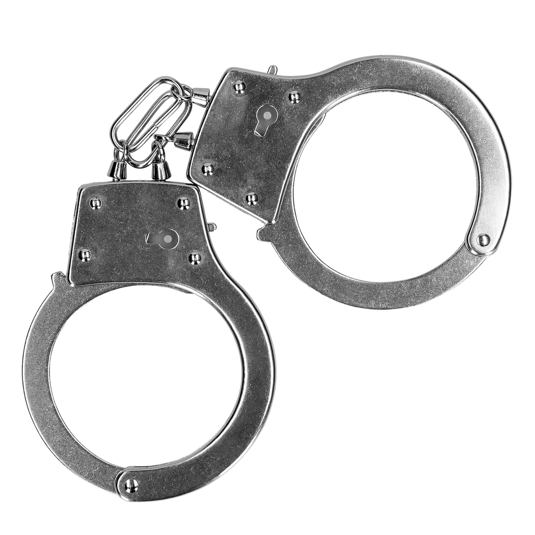 Metal Hand Cuffs - Silver 4 Metal Hand Cuffs - Silver - Image 4