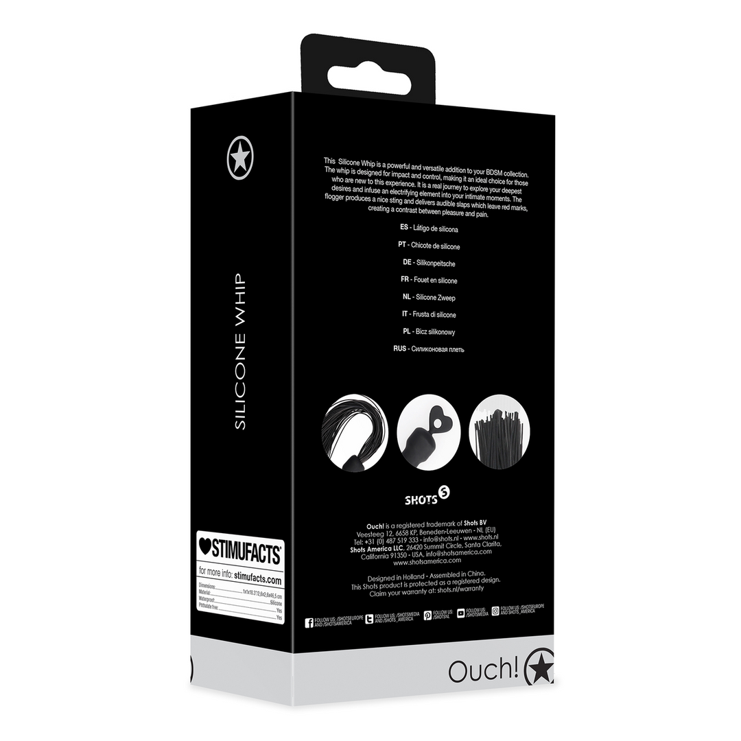 Beginners Silicone Whip - Black 3 Beginners Silicone Whip - Black - Image 3