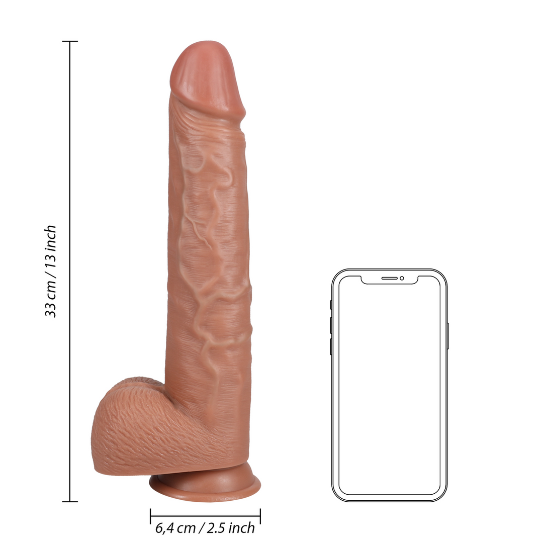 Extra Large Straight with Balls 13 / 33 cm - Tan 7 Extra Large Straight with Balls 13 / 33 cm - Tan - Image 7