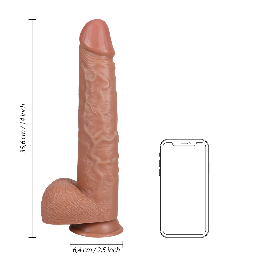 Extra Large Straight with Balls 14 / 35,5 cm - Tan 7 Extra Large Straight with Balls 14 / 35,5 cm - Tan - Image 7