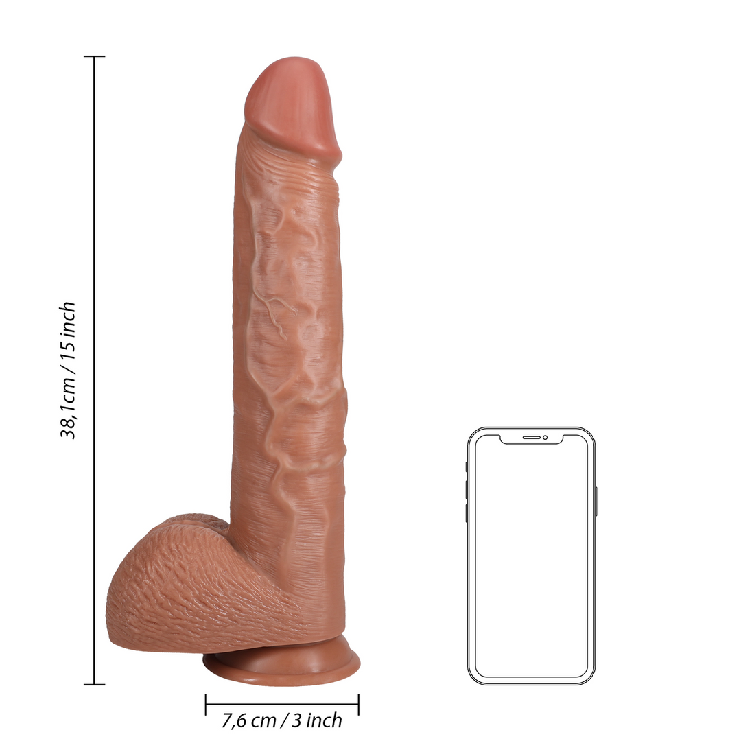 Extra Large Straight with Balls 15 / 38 cm - Tan 7 Extra Large Straight with Balls 15 / 38 cm - Tan - Image 7