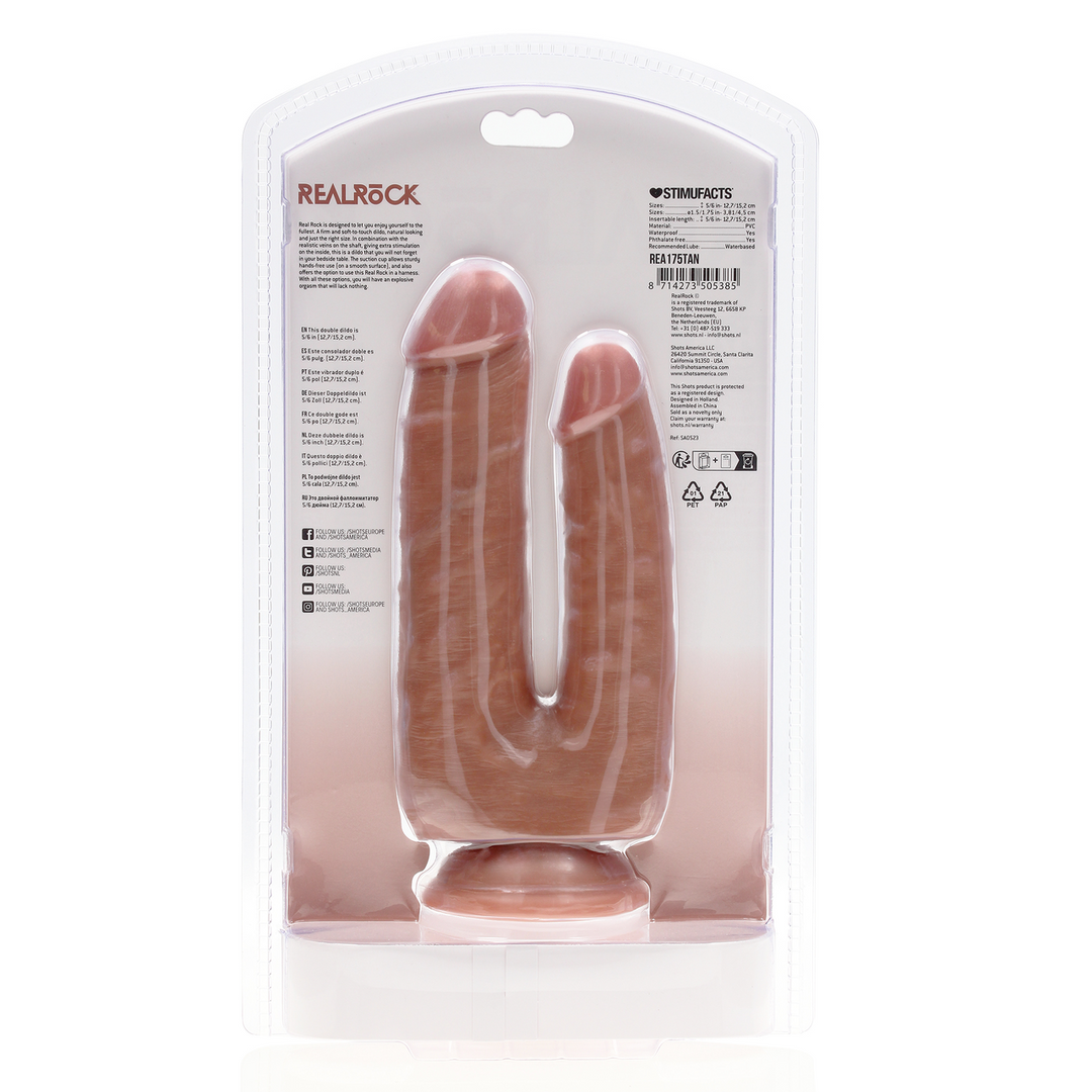 Double Trouble Dildo 5/6 - 12,7/15,2 cm - Tan 3 Double Trouble Dildo 5/6 - 12,7/15,2 cm - Tan - Image 3