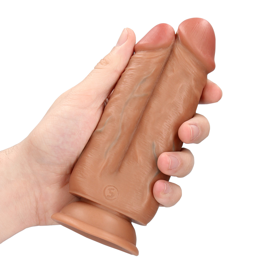 Two in One Dildo 5/6 - 12,7/15,2 cm - Tan 7 Two in One Dildo 5/6 - 12,7/15,2 cm - Tan - Image 7