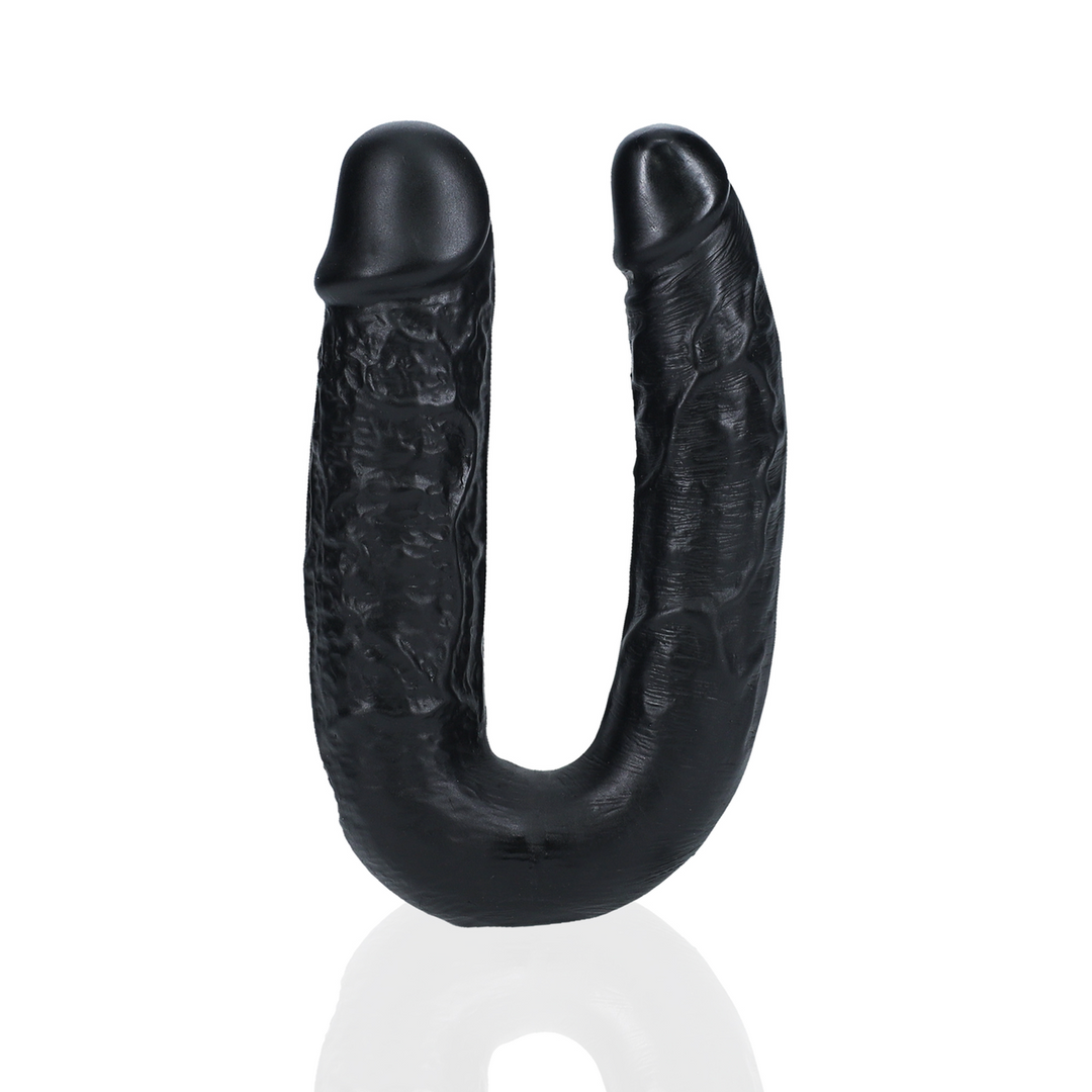 U Shaped Double Dildo 5 / 12,7 cm - Black 4 U Shaped Double Dildo 5 / 12,7 cm - Black - Image 4