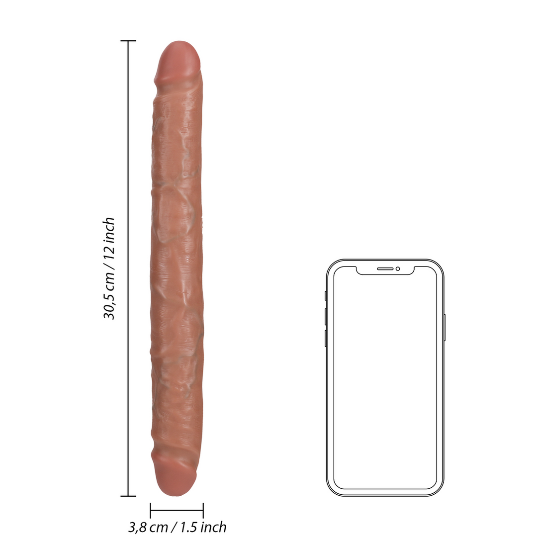 Slim Double Ended Dong 12 / 30,5 cm - Tan 6 Slim Double Ended Dong 12 / 30,5 cm - Tan - Image 6