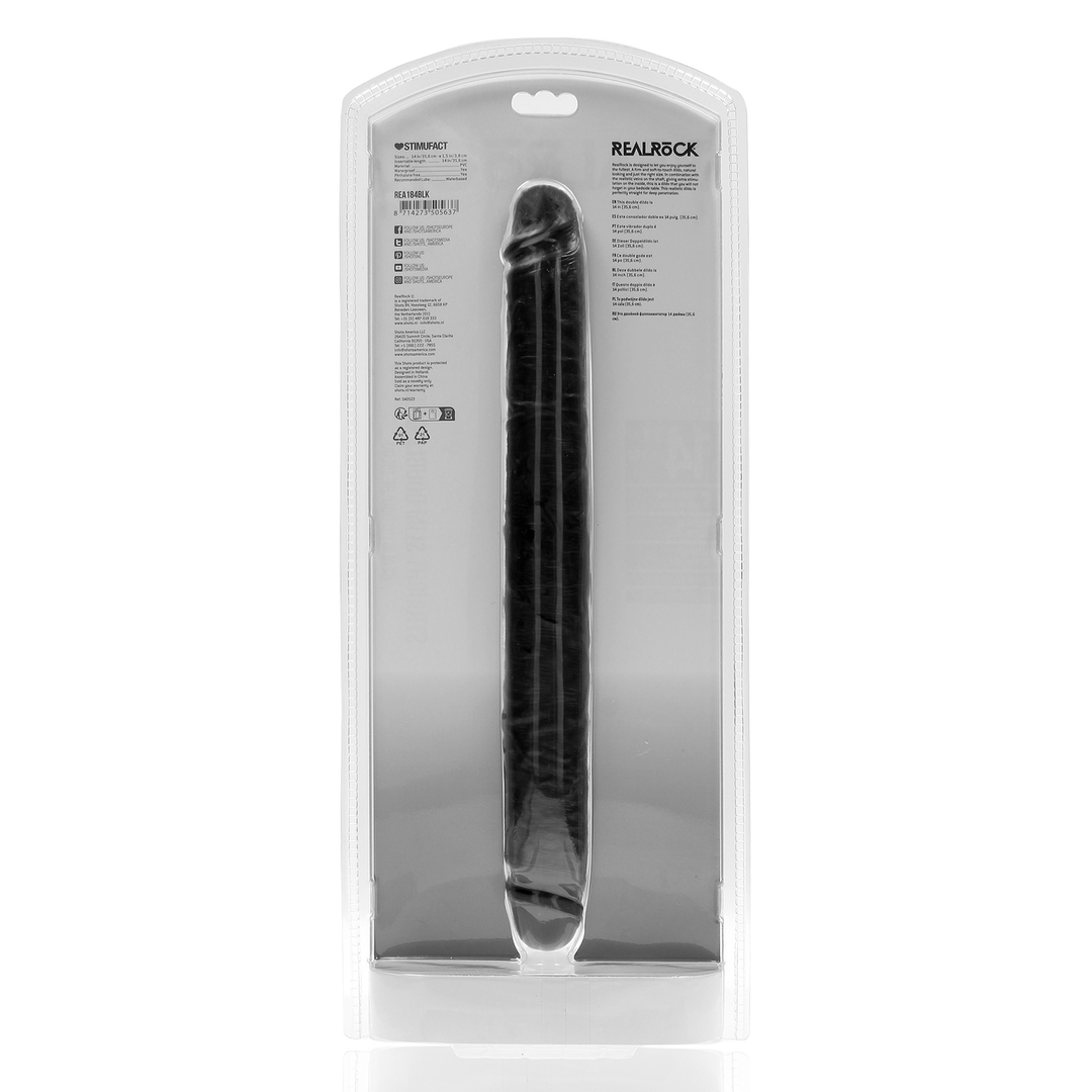 Slim Double Ended Dong 14 / 35,6 cm - Black 3 Slim Double Ended Dong 14 / 35,6 cm - Black - Image 3
