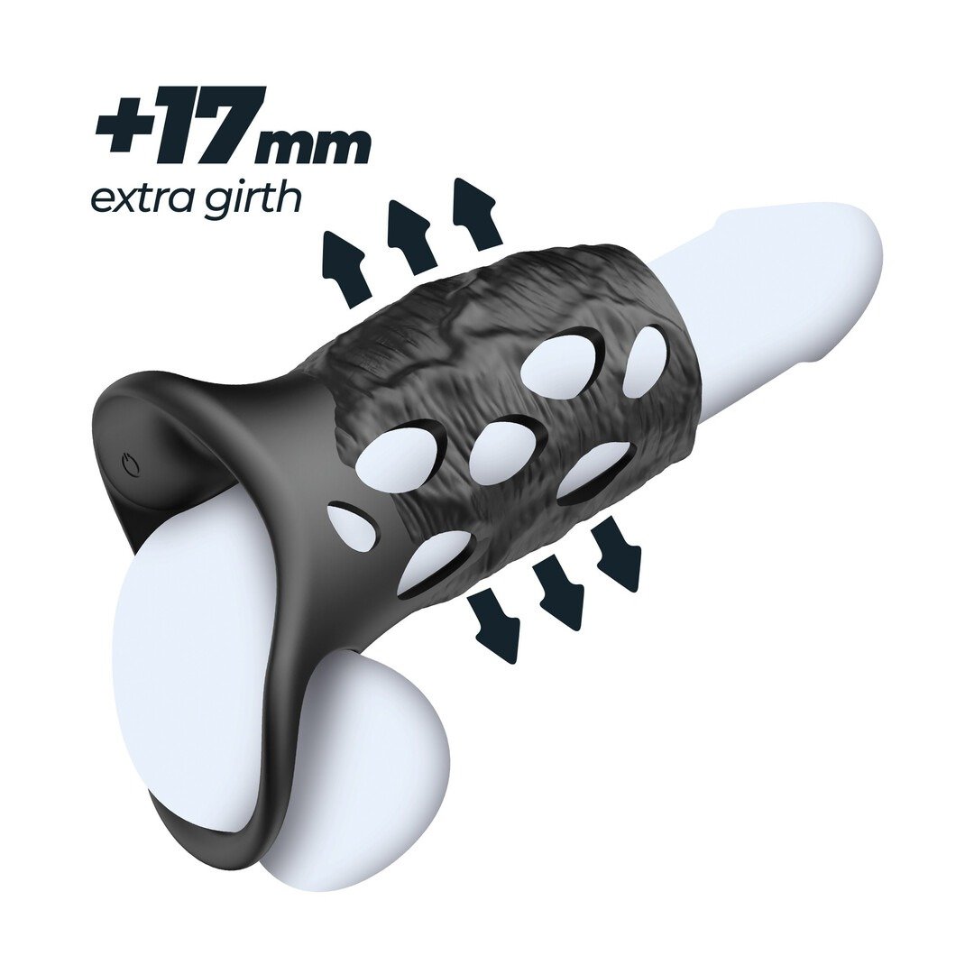 Batiatus - Vibrating Penis Armour Ring - Black 7 Batiatus - Vibrating Penis Armour Ring - Black - Image 7
