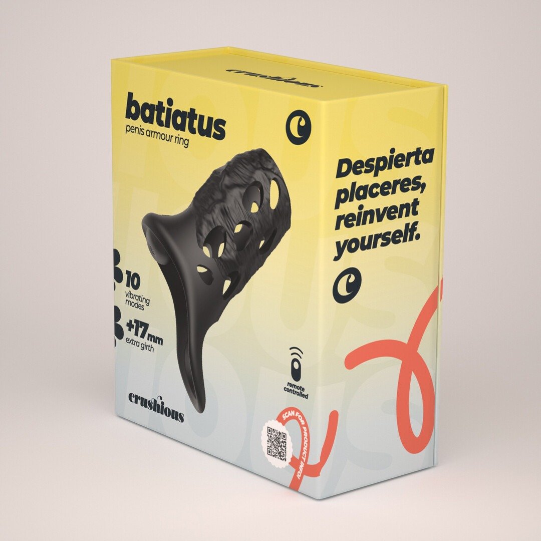 Batiatus - Vibrating Penis Armour Ring - Black 3 Batiatus - Vibrating Penis Armour Ring - Black - Image 3