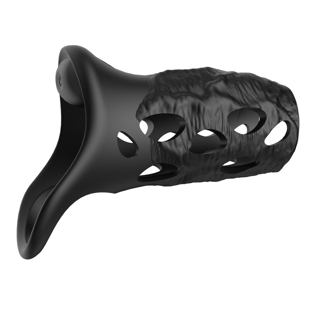Batiatus - Vibrating Penis Armour Ring - Black 5 Batiatus - Vibrating Penis Armour Ring - Black - Image 5