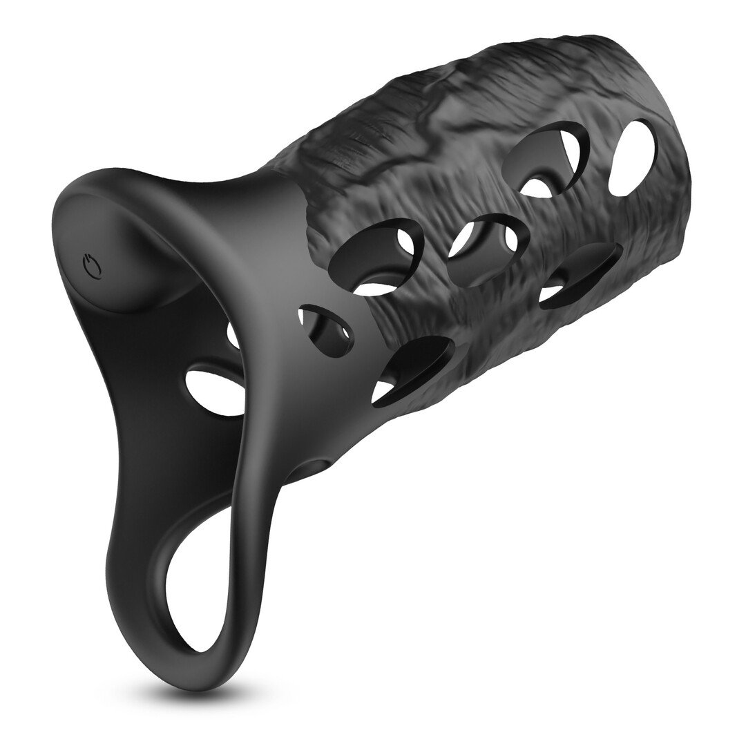 Batiatus - Vibrating Penis Armour Ring - Black 6 Batiatus - Vibrating Penis Armour Ring - Black - Image 6