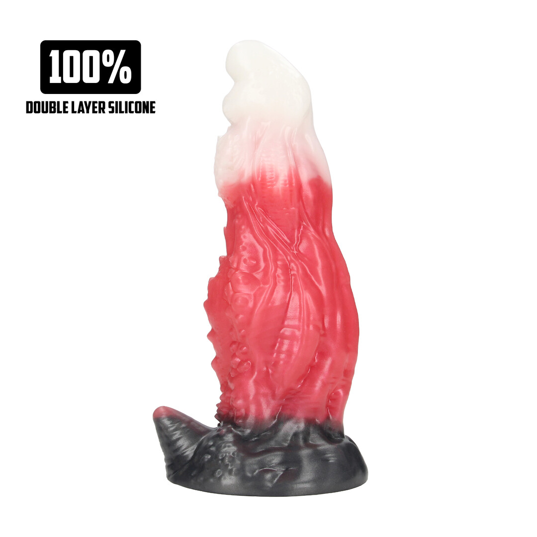 Space Night Fiend - Silicone Dildo - Red/White