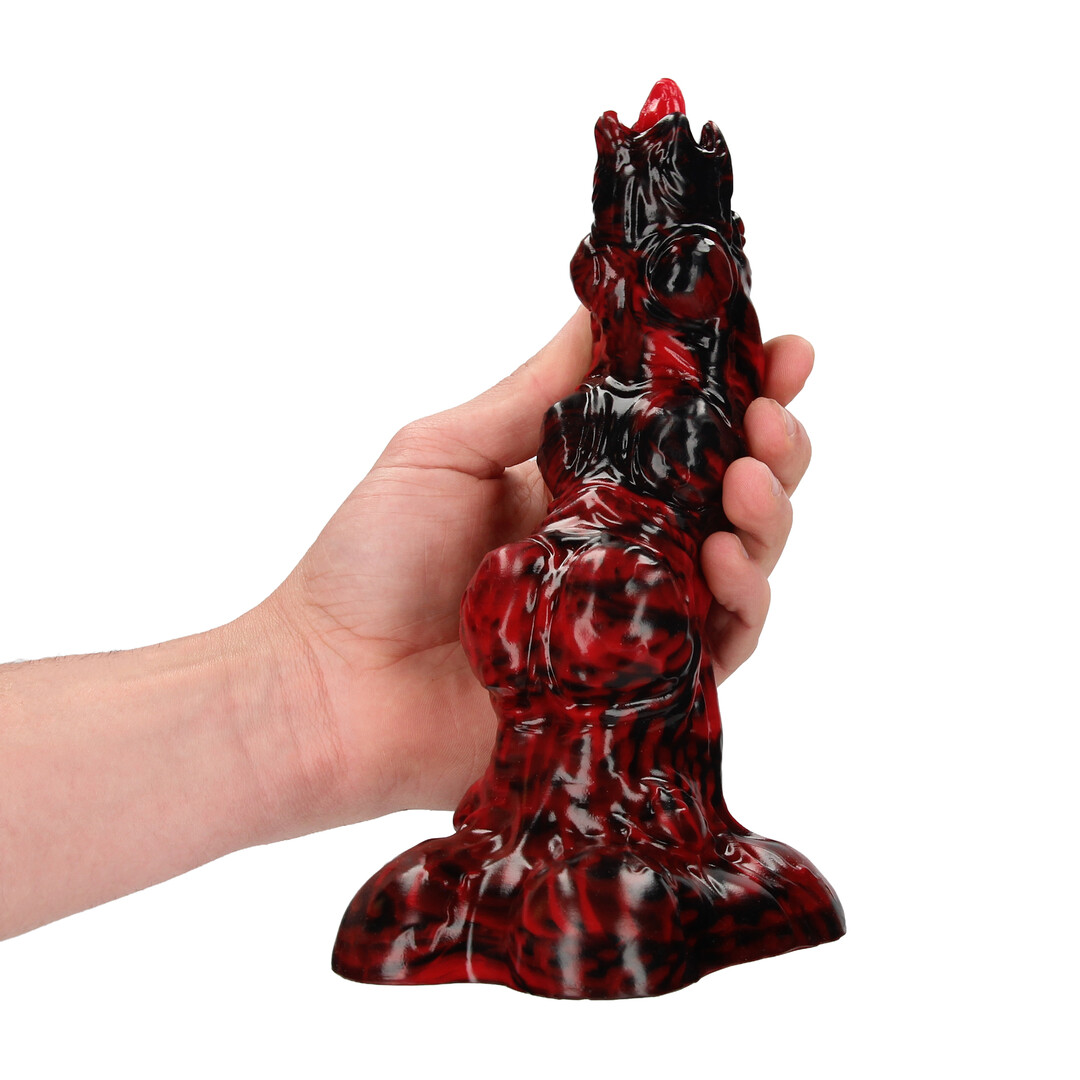 Hell Invader - Silicone Dildo - Red/Black 7 Hell Invader - Silicone Dildo - Red/Black - Image 7