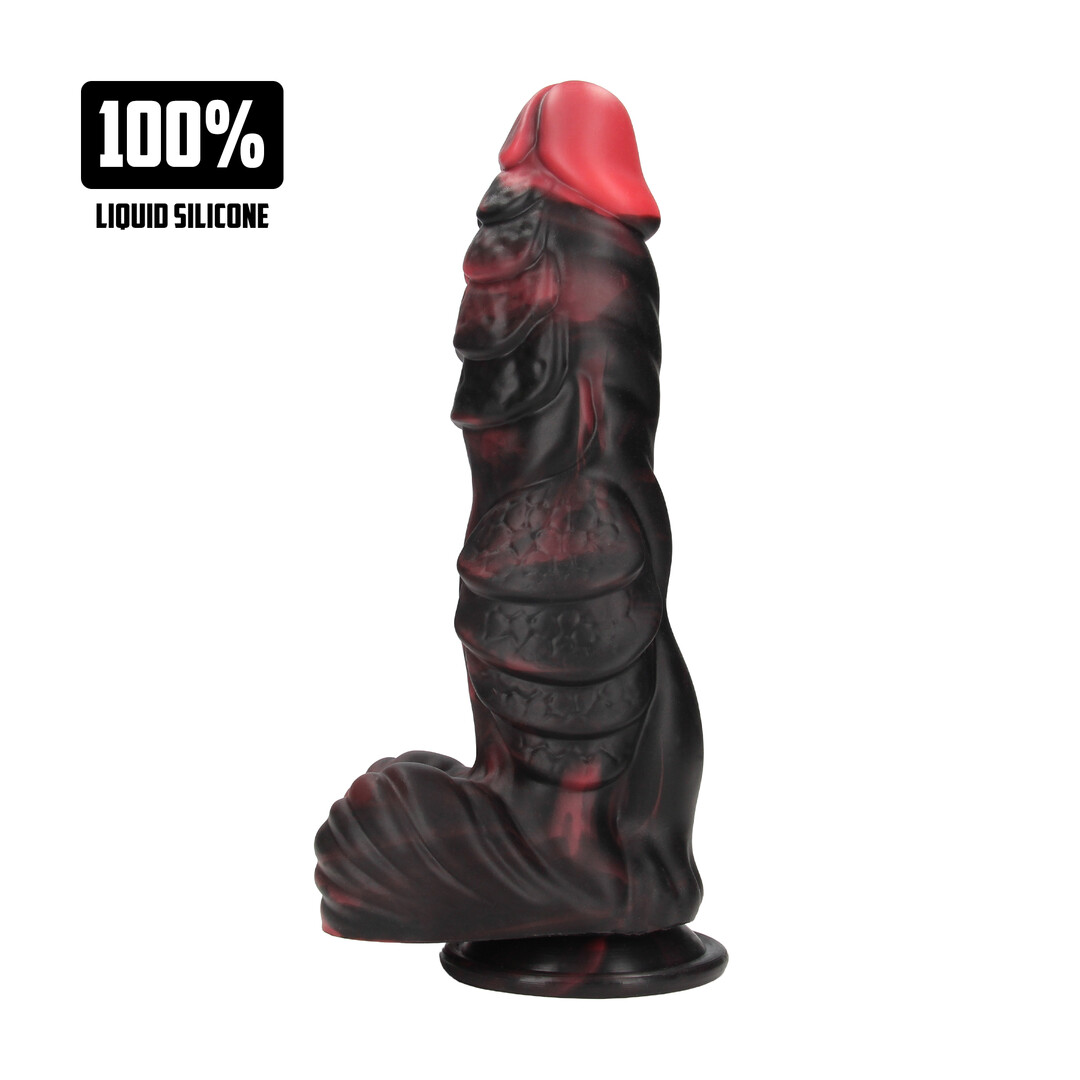 Infernal Demon - Silicone Dildo - Red/Black