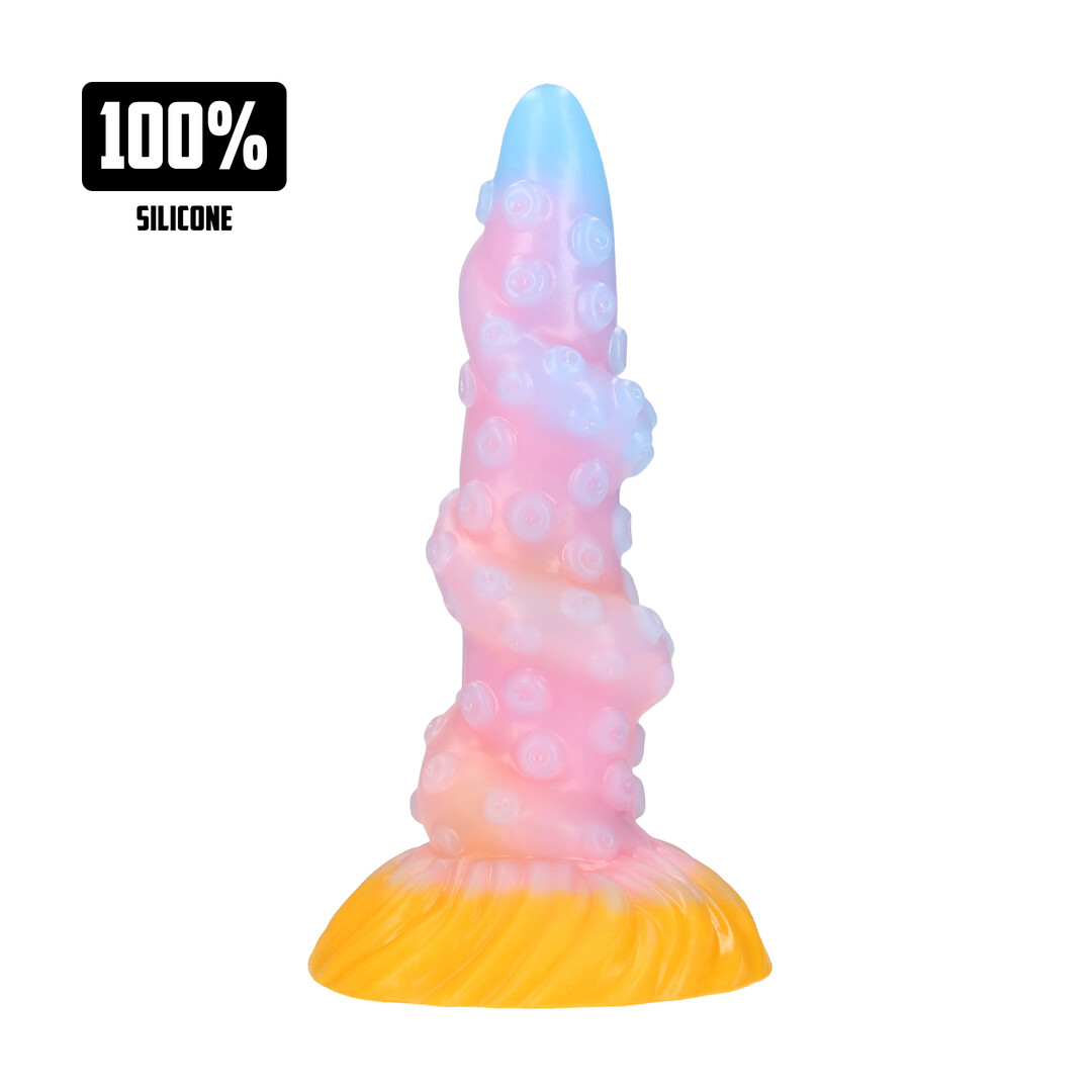Rainbow Kraken - Silicone Butt Plug - Rainbow
