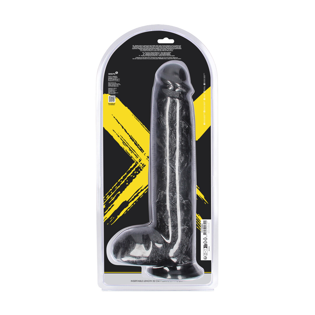 Realistic Giant - Realistic Dildo - 32 cm - Black 3 Realistic Giant - Realistic Dildo - 32 cm - Black - Image 3