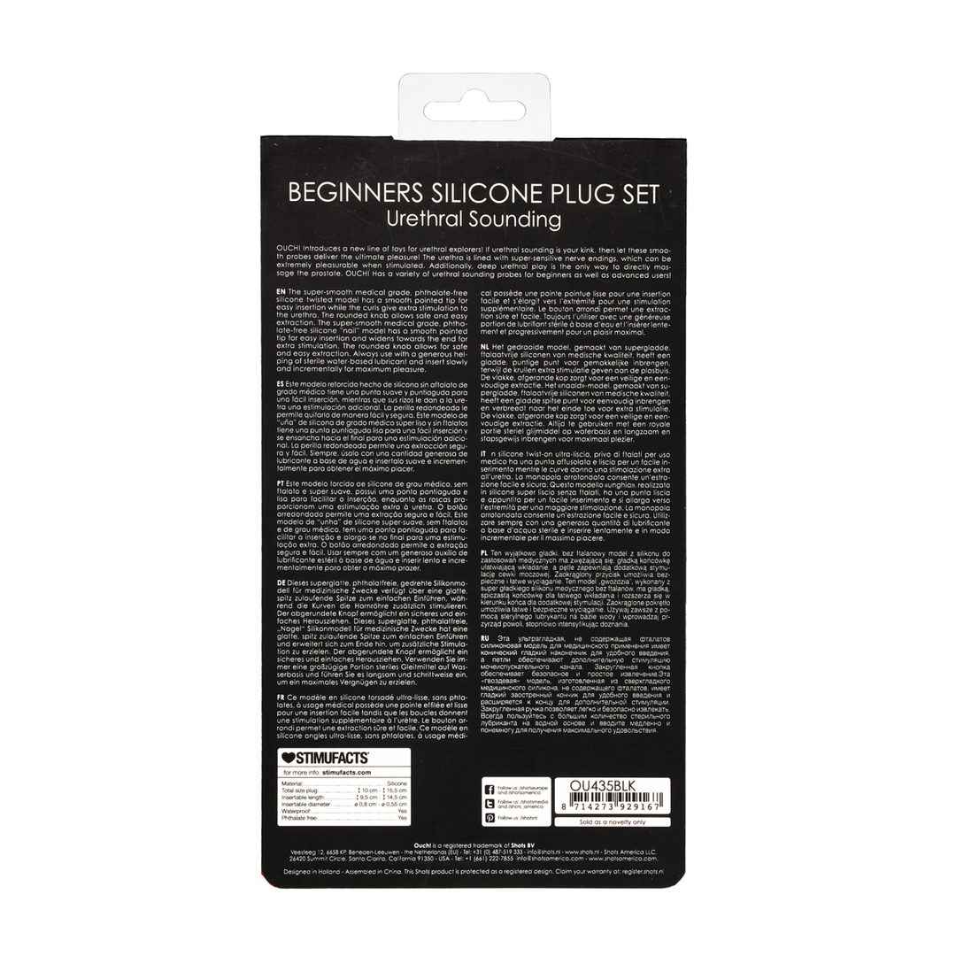 Silicone Beginners Plug Set 3 Silicone Beginners Plug Set - Image 3